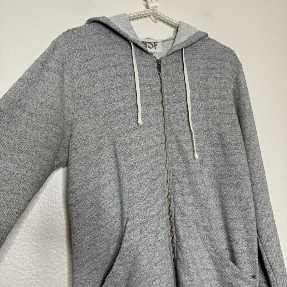 NSF Small Hoody Full Zip Sweatshirt Hidden USA Made Terry Cloth Relax Lounge